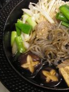 肉なしすきやき